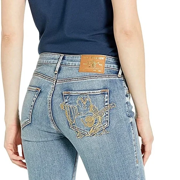 True Religion Jennie Buddha Back Pocket Skinny Jeans - Picture 4 of 10